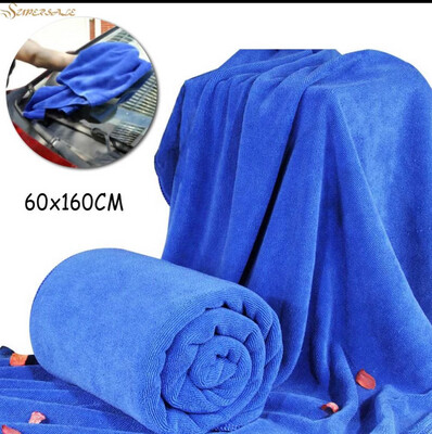 ￼Car Cleaning Towel Households Polishing Absorption Microfibre Detailing Soft Rag Lightweight Supplies Care Large 2pcs