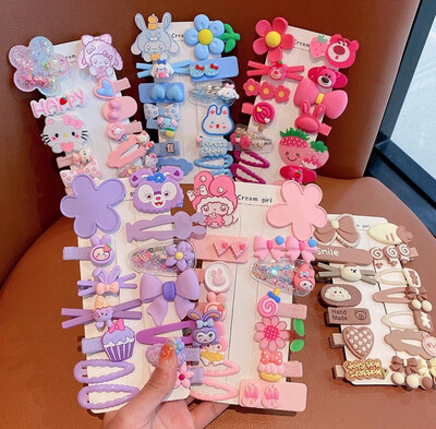 ￼2023 Cute Cartoon Star Delu Hair Clip Little Girl Bangs Headdress Forehead Broken 3set $10.00