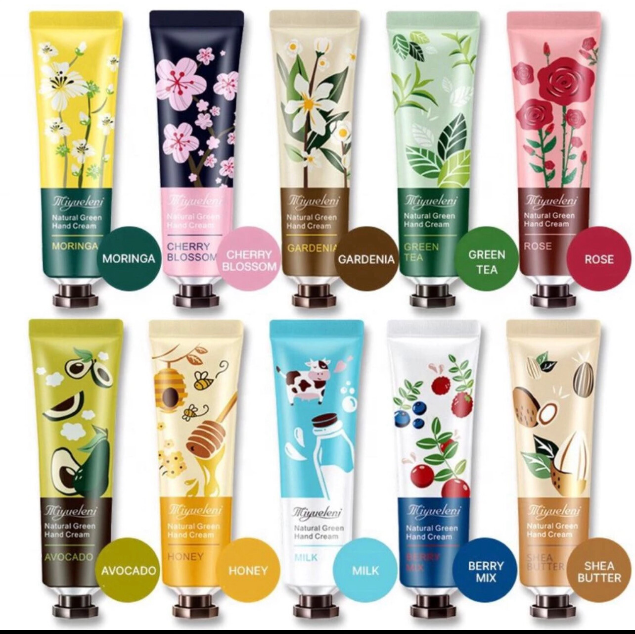 ￼Miyueleni Handcream 30g Losyen Tangan Lotion Hand Cream 14pcs