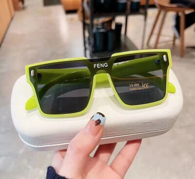 Fashion Square Shades Sunglasses For Women/Men Eyewear 2pcs