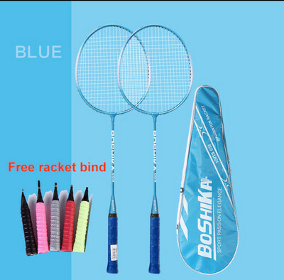 2pcs Badminton racket couple alloy split racket training student badminton racket Raket badminton pelajar+Racket tape 1set