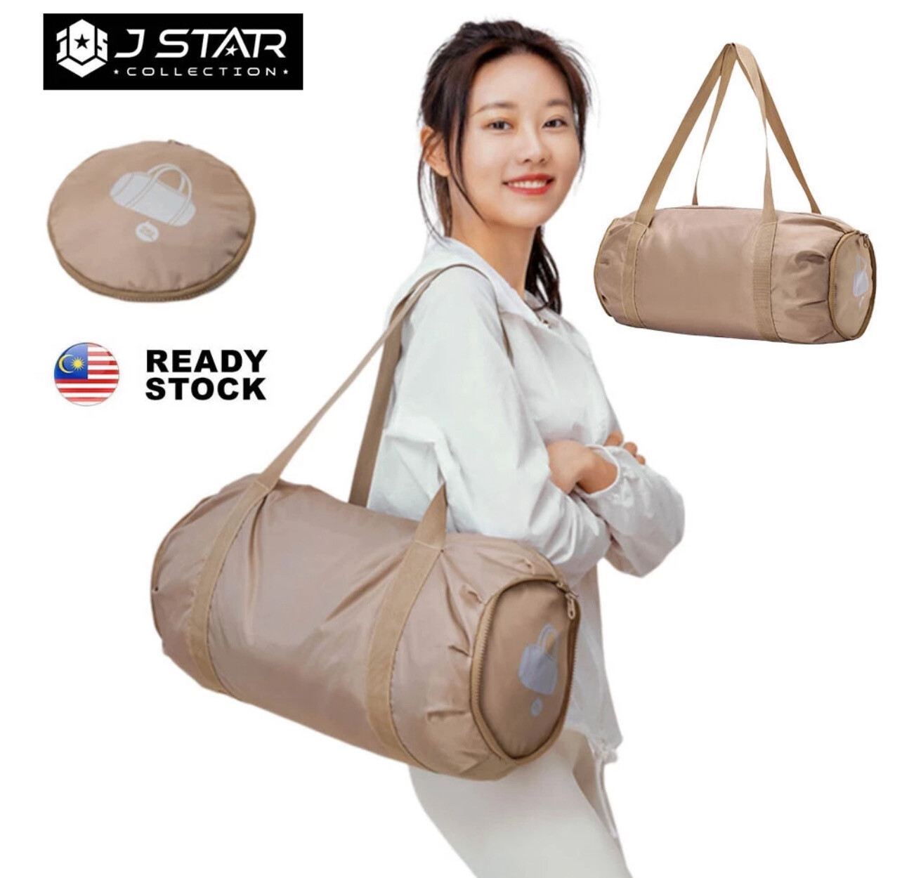 READY STOCK Foldable Bag Travel Bag Hand Carry Duffel Bag Foldable Duffle Bag Beg Lipat (SL-056)