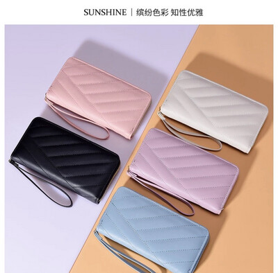 Korean Style Women&#39;s Long Wallet Girls&#39; Zipper Wallet Clutch 2pcs  😍Promo😍