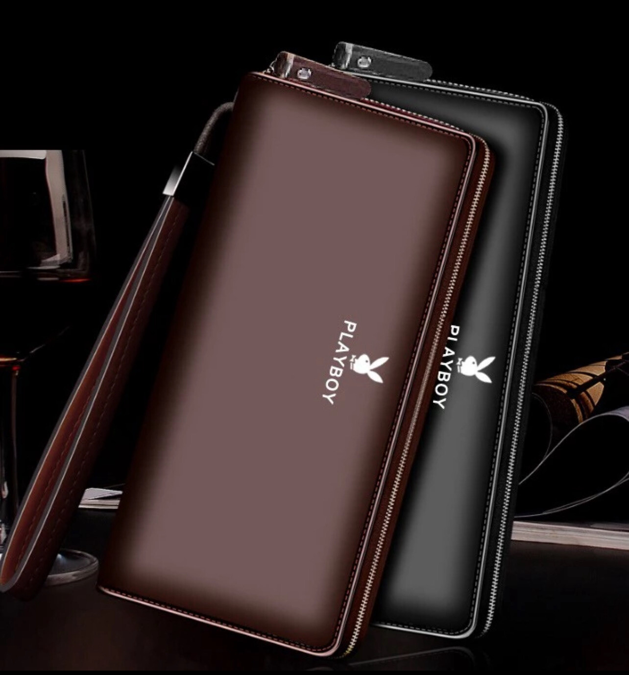Men Long Wallet Zip Luxury Wallets Man Wallets Clutch Business Man Purse Hand Bag
