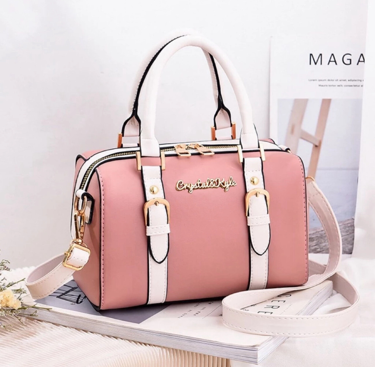 READY STOCK💕 KJ fashion Woman Handbag Beg Tangan Bag Tote Pu Leather Shoulder Bag Handbag Bag Wanita Ladies Bag