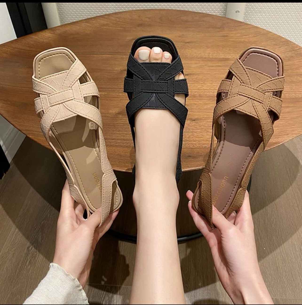 ￼Korean Casual Women&#39;s Sandals Summer Non-Slip Soft Bottom Women&#39;s Wedges