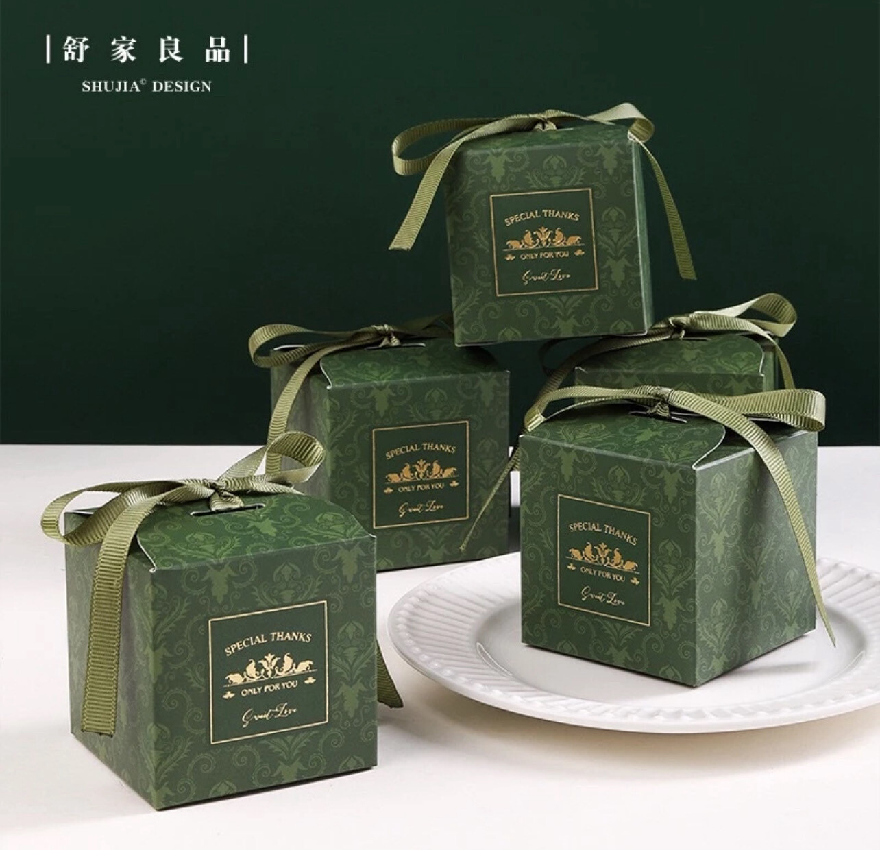 UNIQ wedding Party Birthday Favour Goodies Gift Souvenir Doorgift Candy Diamond Shape Box Kotak Gula Telur Majlis Kahwin 25pcs