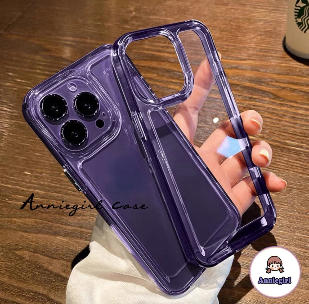 For IPhone 14 Pro Max IPhone Case HD Acrylic Hard Case Dark Purple Thicken Camera Protector Clear Anti-Yellowing Compatible for IPhone 14 13 12 11 Pro Max X Xs XR 8 7 Plus (❤️Mix Buy 4pcs)