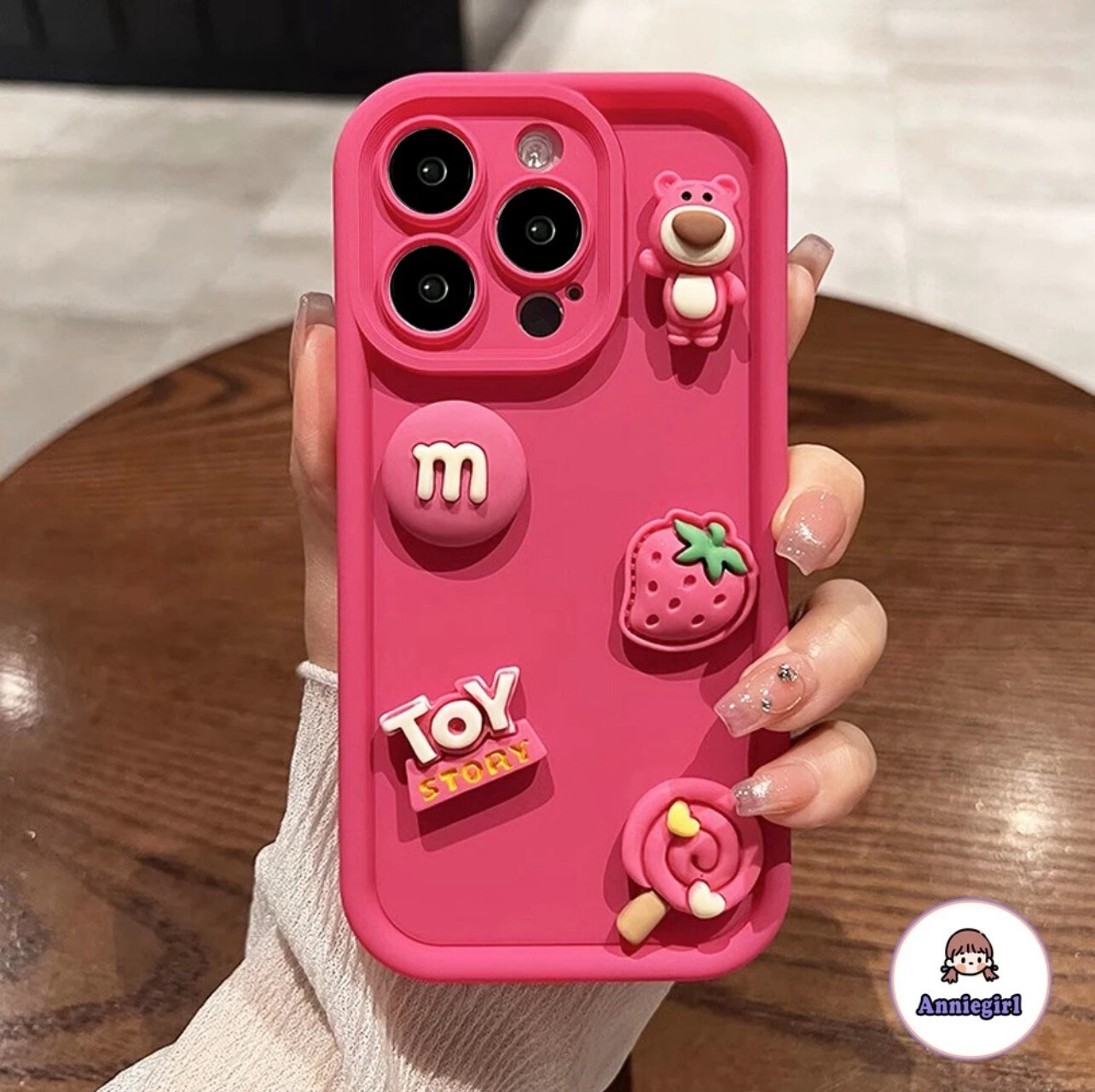 Cute Lotso Bear Iphone Case for IPhone 11 Case 14 Pro Max 15 Case IPhone 7 Plus 8 Plus 13 Pro Max 12  X XS XS Max XR Soft Cover (❤️ Mix Buy 4pcs)