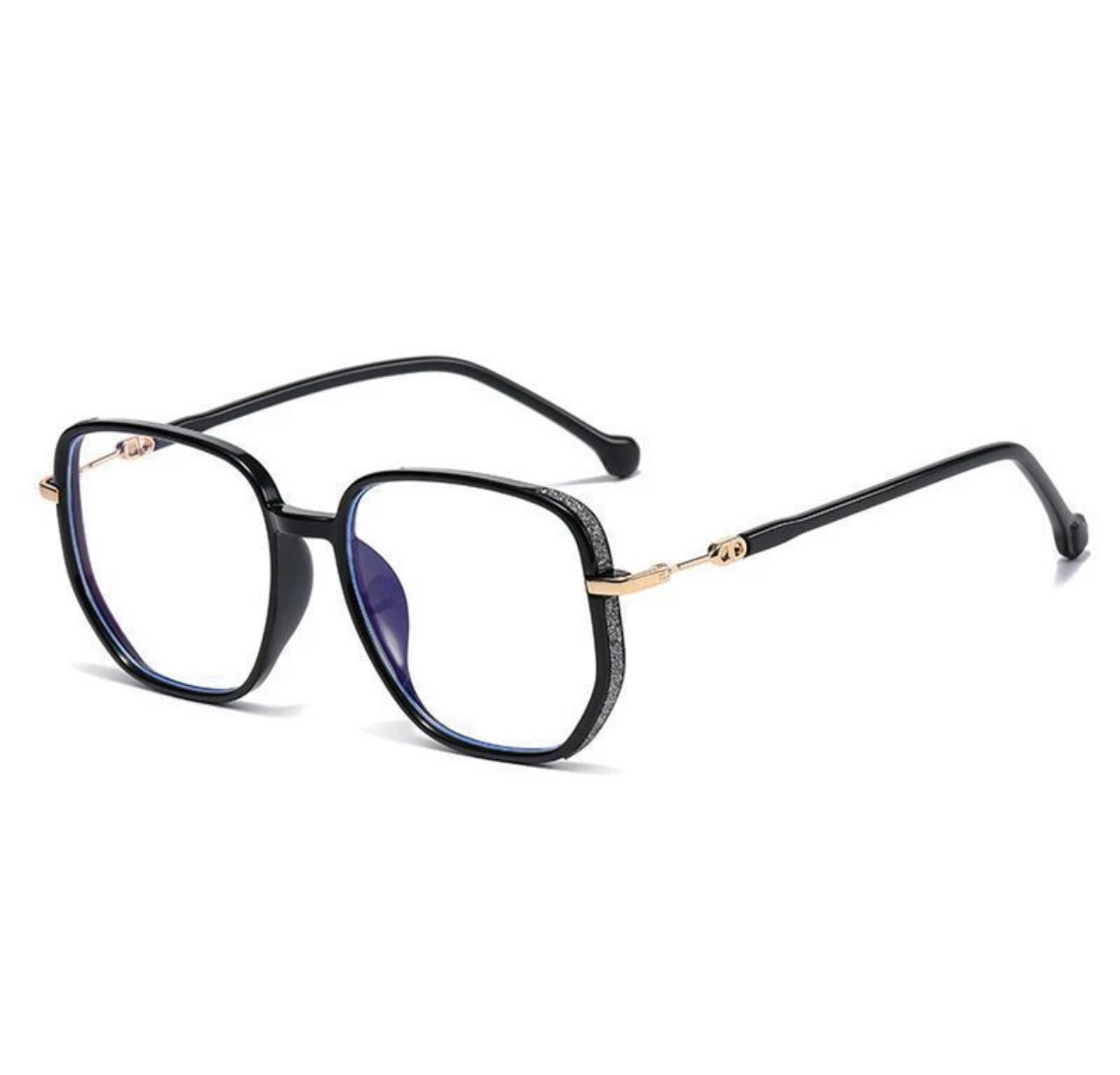 Douyin Same Style Anti-Blue Light Reading Glasses Starlight Fine Flash Middle-aged Elderly Glasses Large Frame Slimmer Look Men Women Fashion Elderly Glasses
