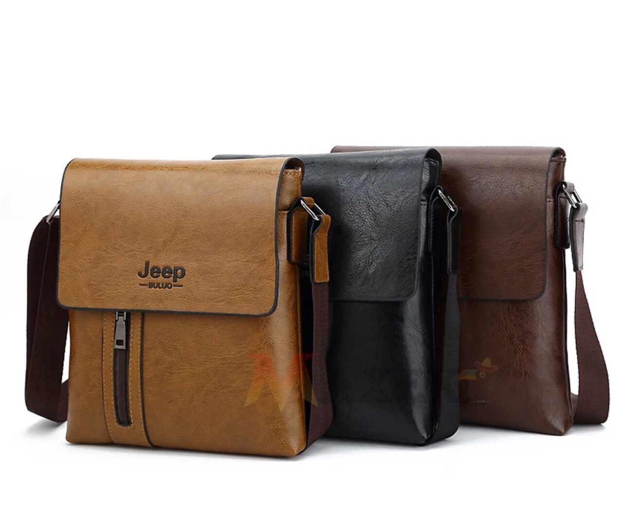 MAXEKO 🕊Trendz SKN908 Jeep Vertical PU Leather Sling Shoulder Beg Lelaki Cross Men Bag Gift