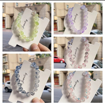 Fashion Circular Geometric Beaded Bracelet for Women 7pcs