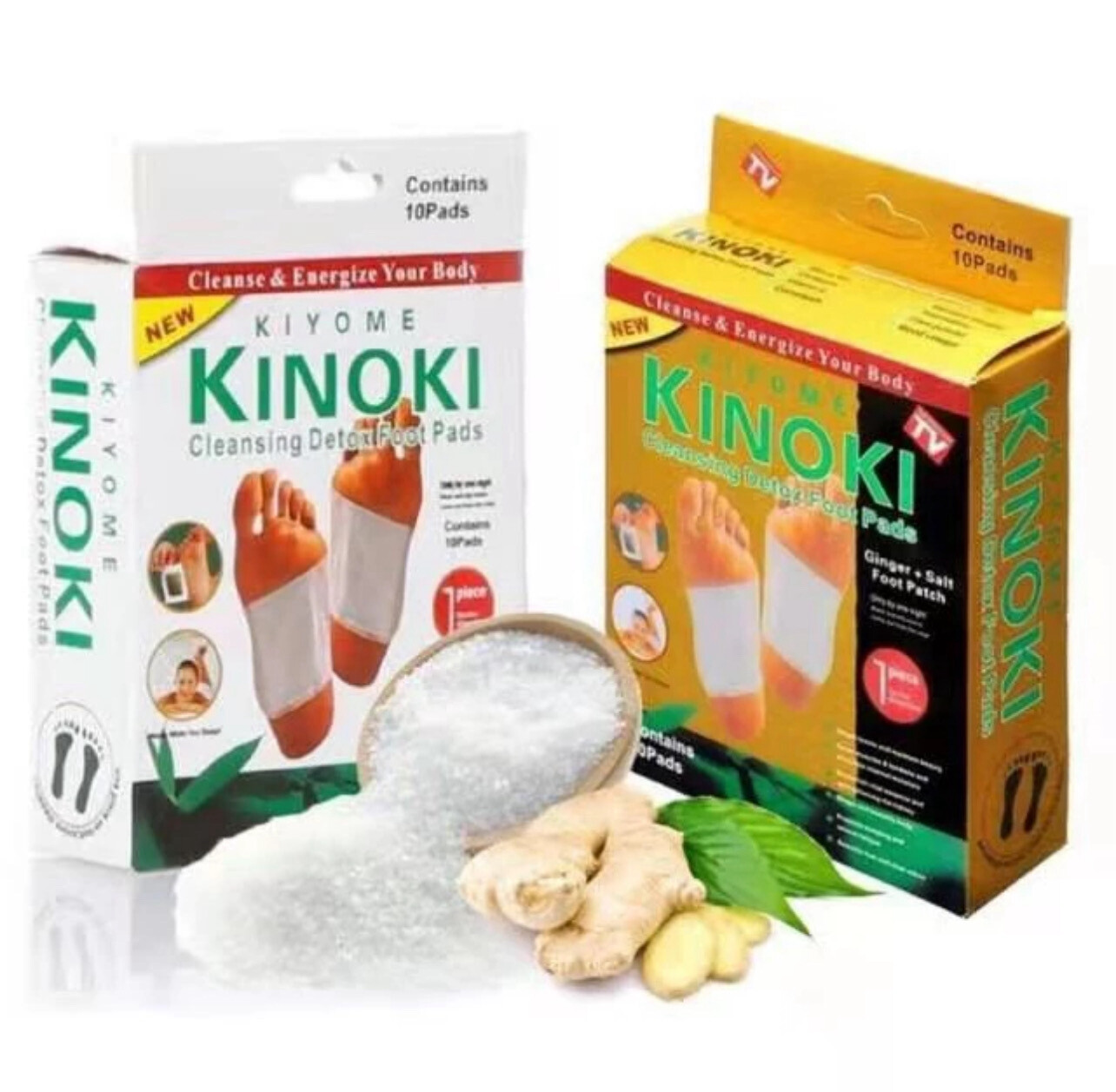￼[MALAYSIA READY STOCK] The Beauty Street KINOKI Cleansing Detox Foot Patches 5box
