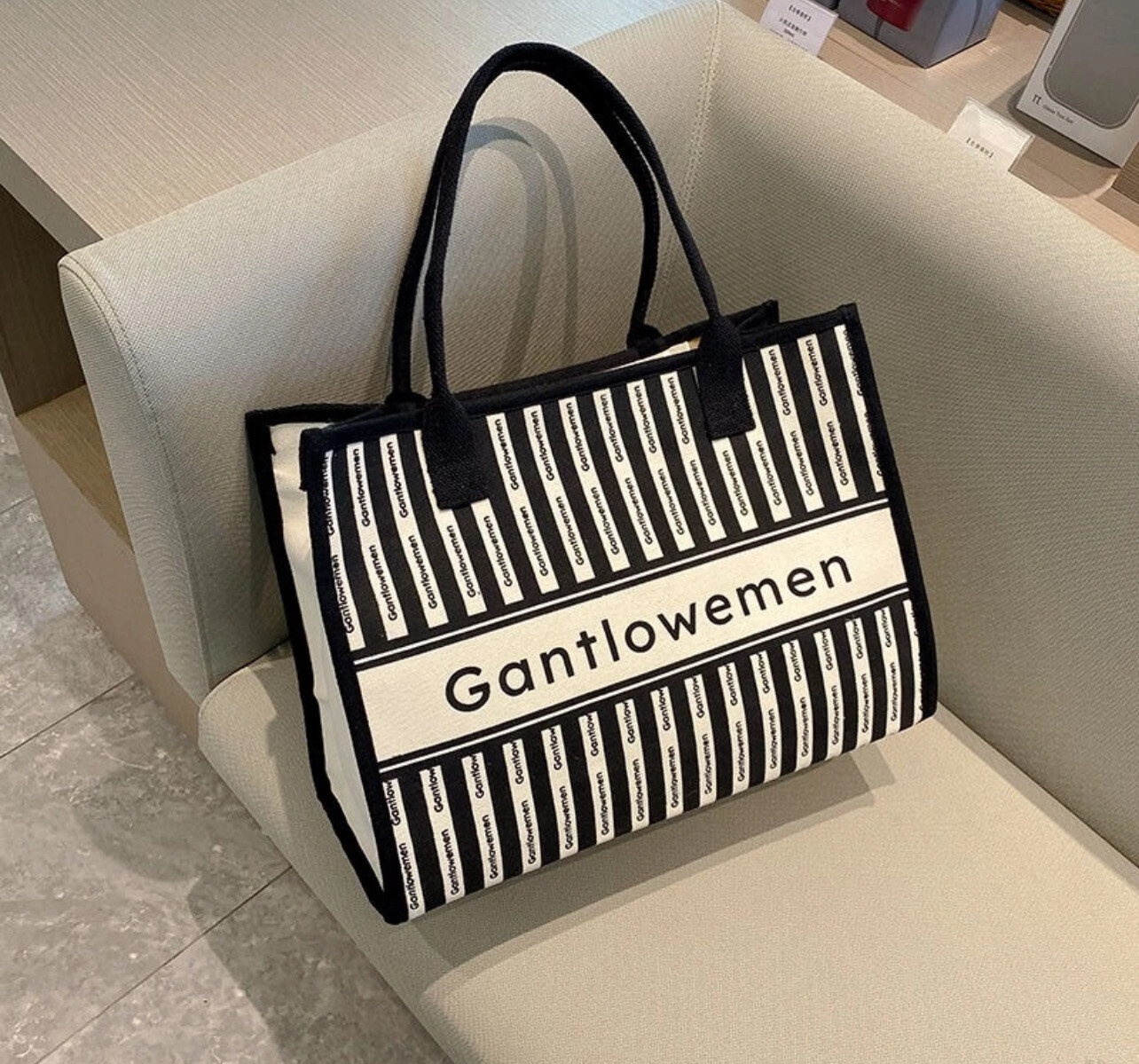 High quality canvas bags, women&#39;s bags, large capacity letter bags, handbags, tote bags
