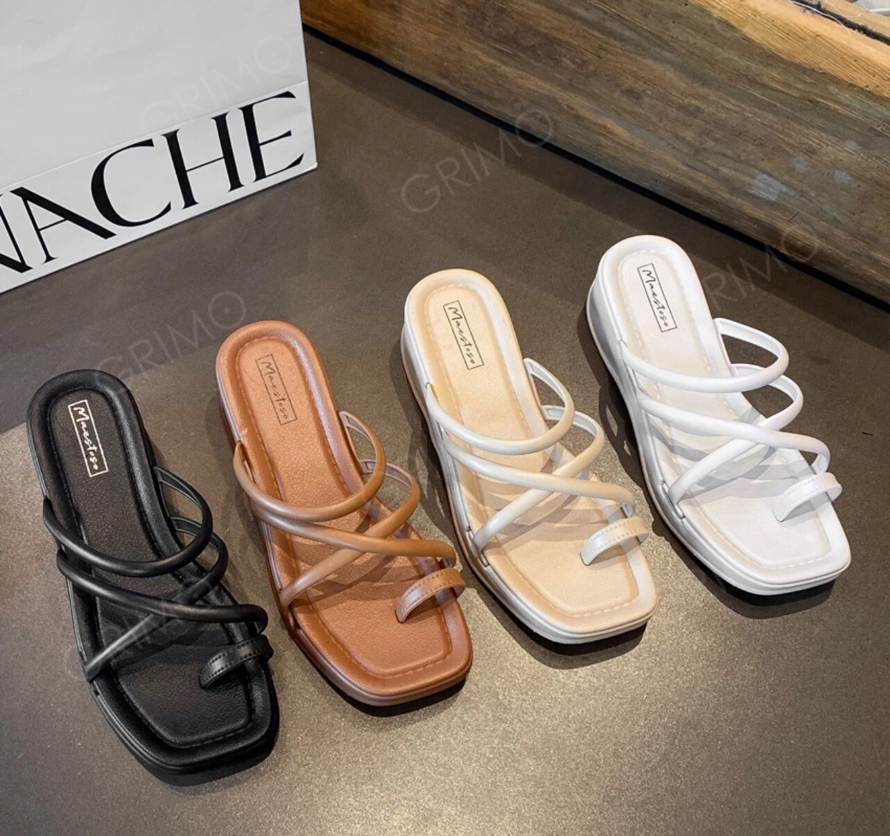 ￼READY STOCK💝 GRIMO Tivelte Wedges Women&#39;s Shoes Woman Shoe Kasut Tinggi Wanita Girl Casual ks17420