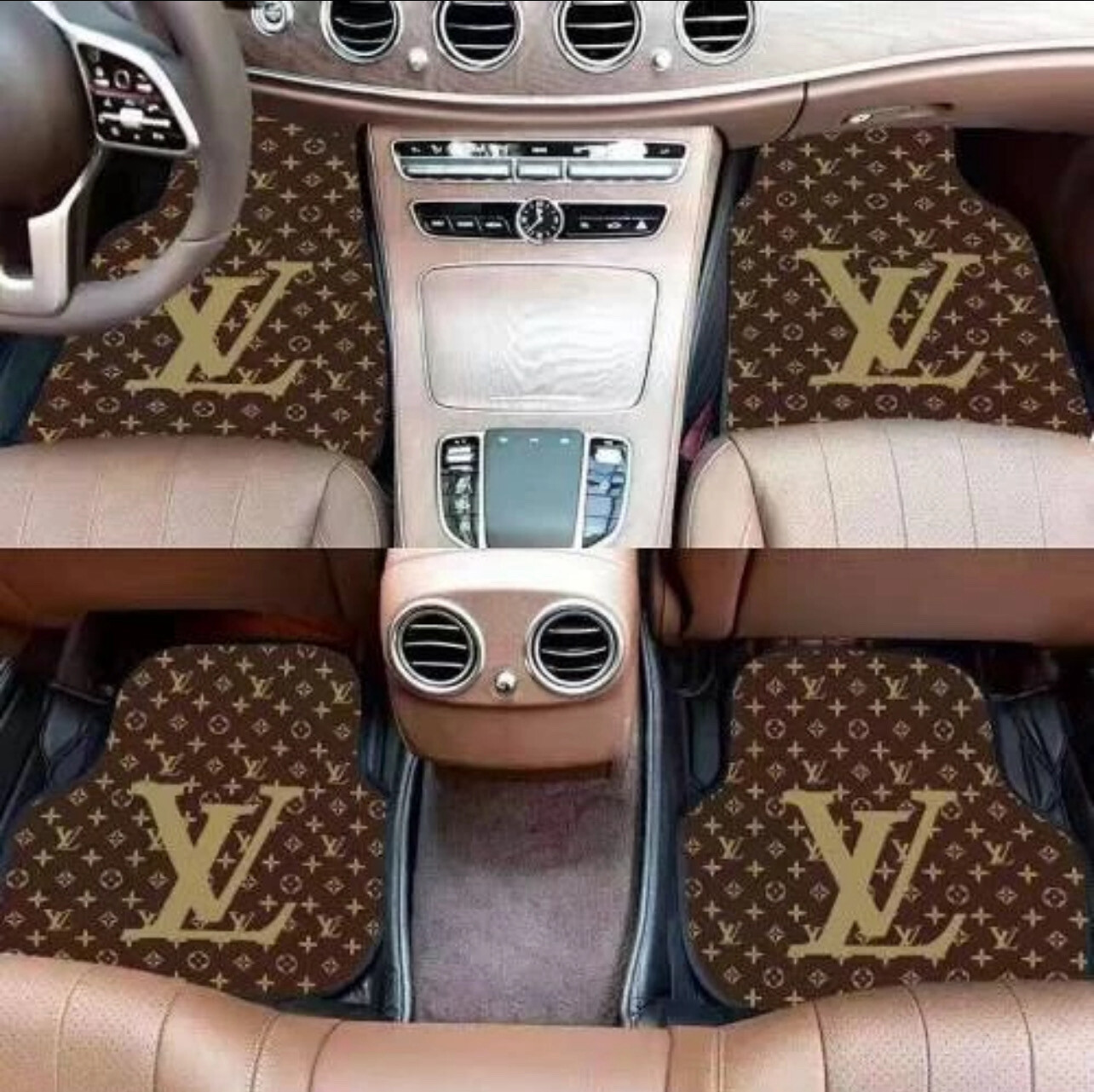 Car Foot Mat Cartoon Women&#39;s Car Main Driving Universal Carpet Mat Anti-Dirty Wear-Resistant Washable Suede TKDK 4pcs set
