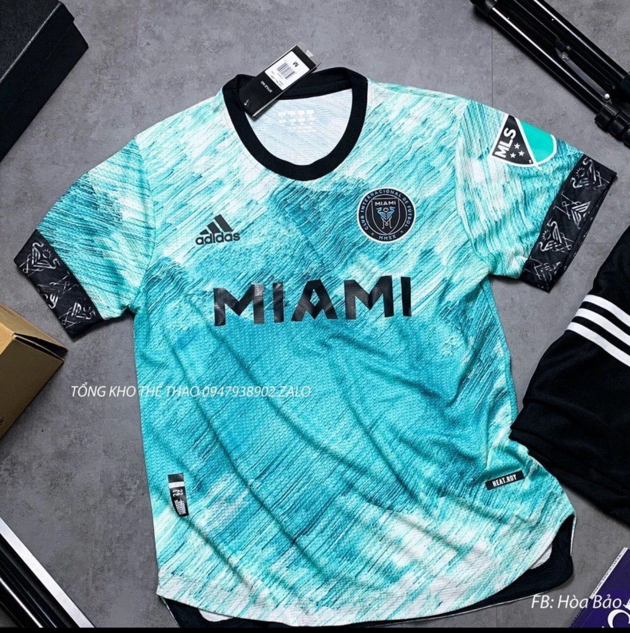 Inter Miami Blue 2022 Soccer Jersey Set Polyester Fabric Ready to ship within 48 hours