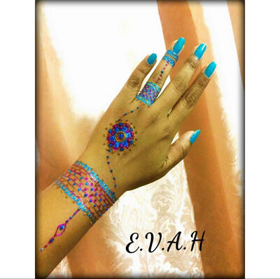 12 pcs Glitter Henna Cones Golecha Mulit color Glitter cones for henna art decor 1box
