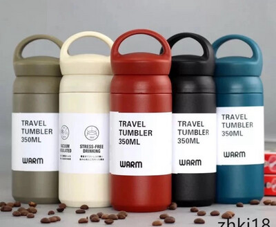 【ZHKJ】500ML Double Wall Vacuum Insulated Tumbler Stainless Steel Sport Water Bottle Travel Drinkware with Handle
