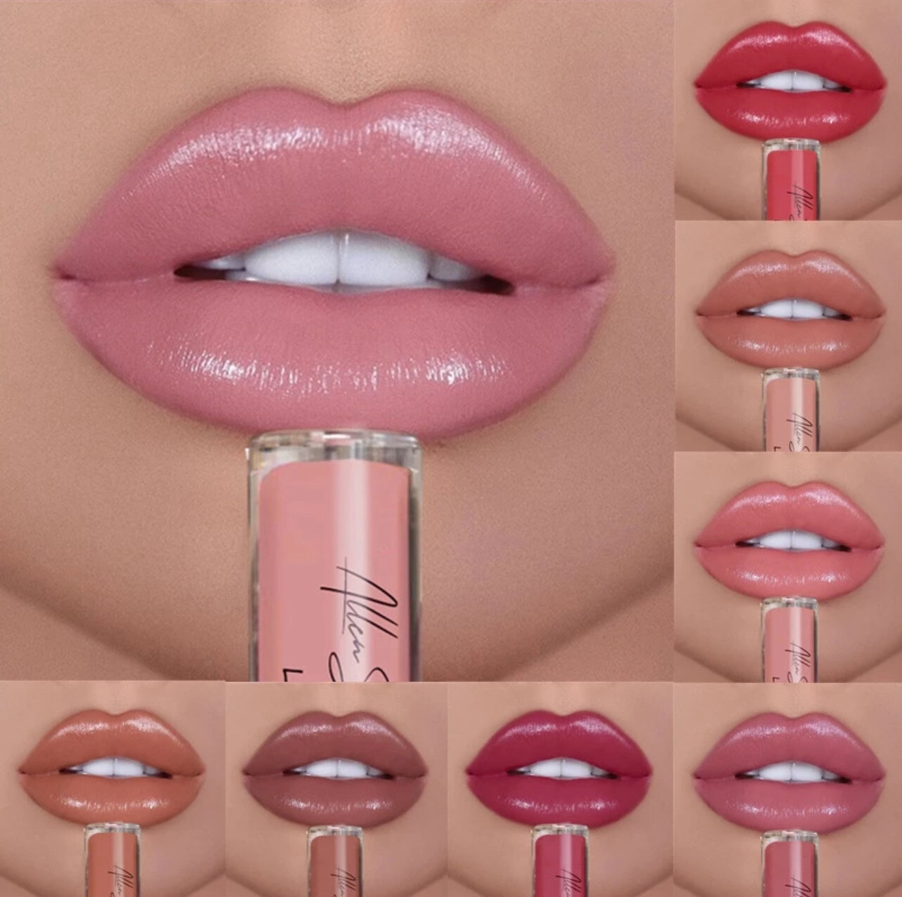 ￼2019 new waterproof Liquid Lipstick Cosmetics Lip Gloss Long Lasting shine Colors makeup 4pcs