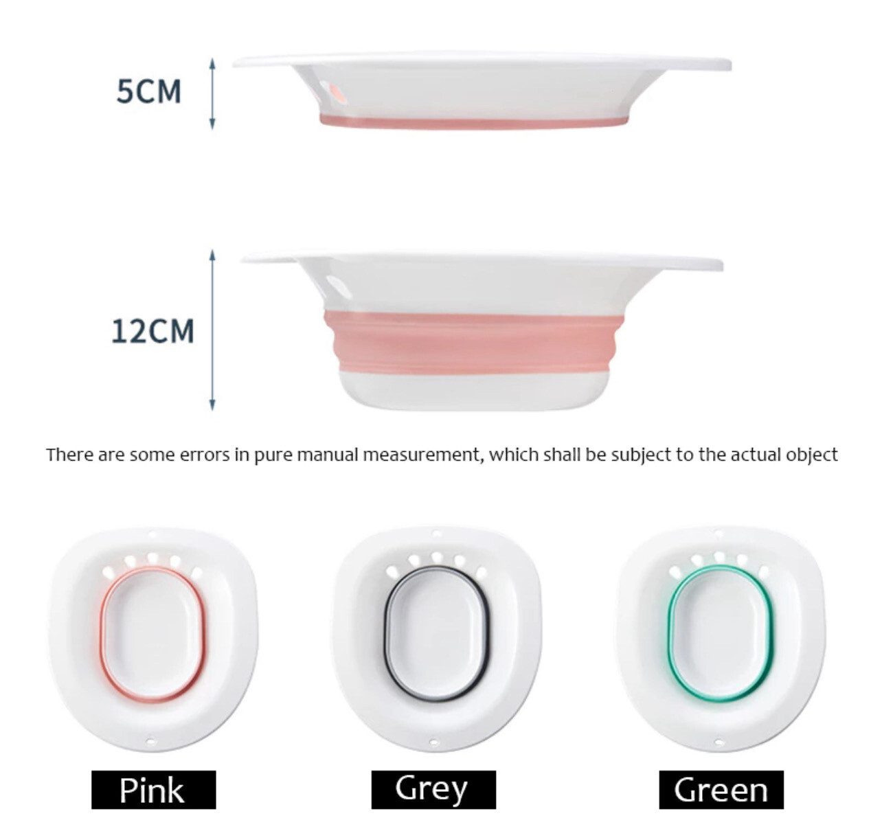 Portable Bidet Bath Tub Basin for Pregnant Women Elderly Postpartum Hemorrhoids Patient Toilet Bath Tub Basin 坐浴盆 痔疮孕妇 1set (Tub + 30pcs seat paper)