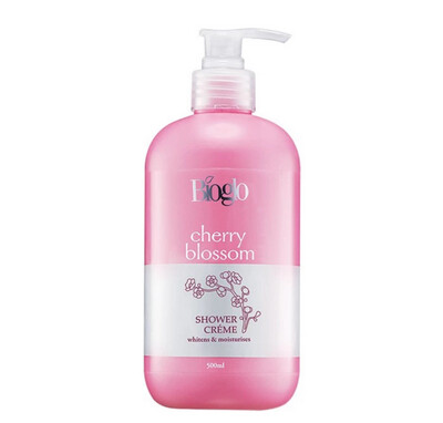 Bioglo Cherry Blossom Shower Crème 500ml (Cosway) 1bottle