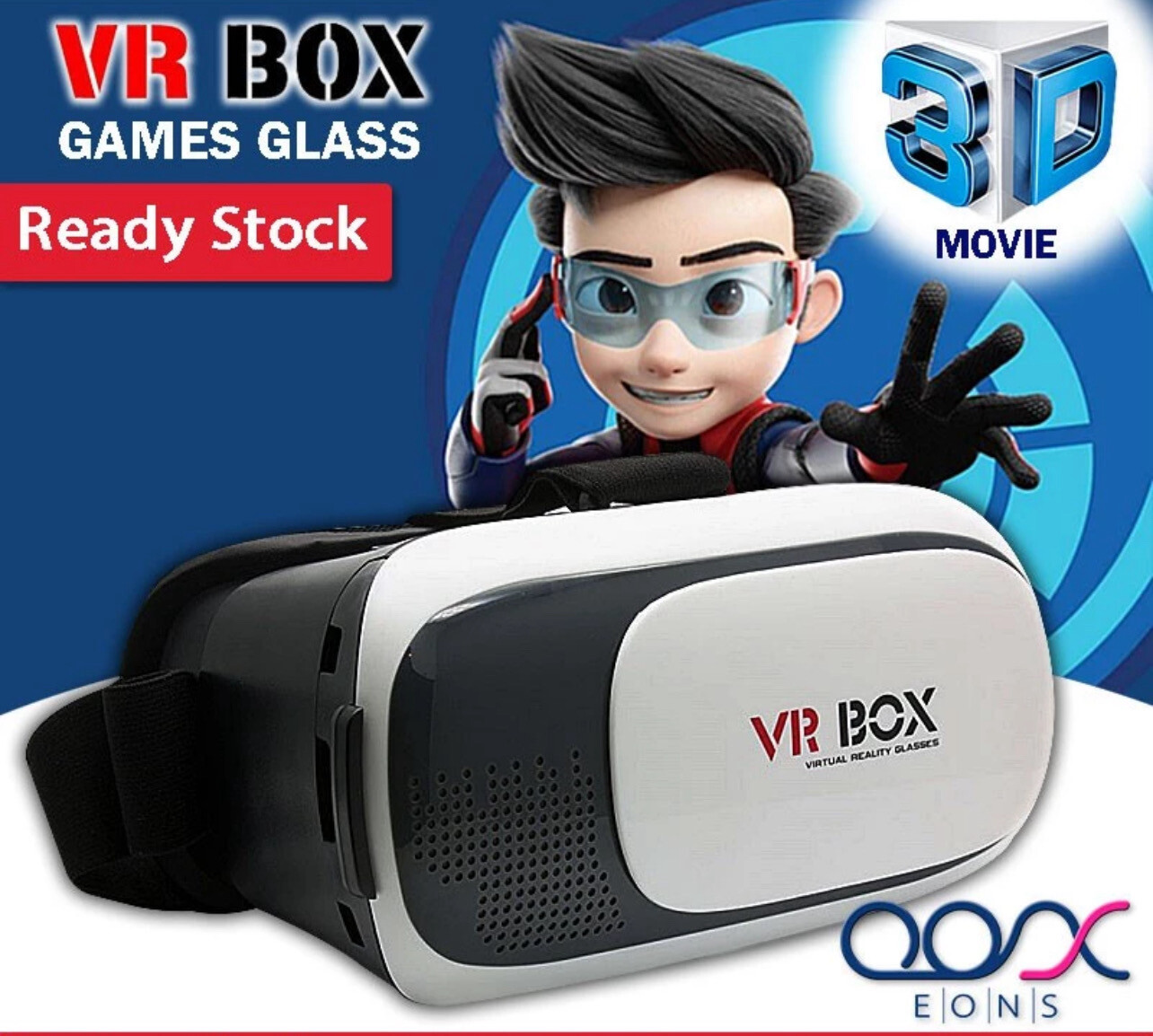 ￼3.5~6 INCHES VR BOX  Virtual Reality Movies Games 3D Glasses Wireless Video Movie Gaming For Smart Phones 虚拟游戏眼罩