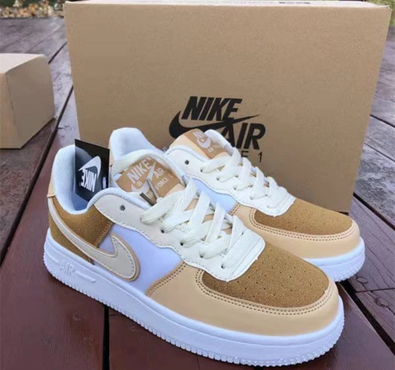 Ready Stock Air AJ1 AF1 force 1 Low Cut Sneakers Top Flat Shoes Women Men Wanita Perempuan Kasut lelaki
