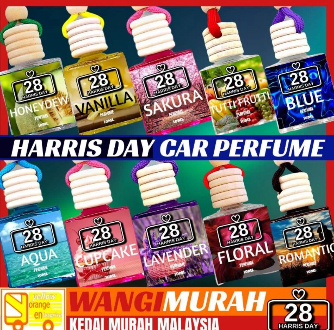 ￼🔥OFFER🔥50 Pilihan (12ML) CAR PERFUME Murah [LIMITED EDITION] MINYAK WANGI KERETA TAHAN LAMA 4bottle