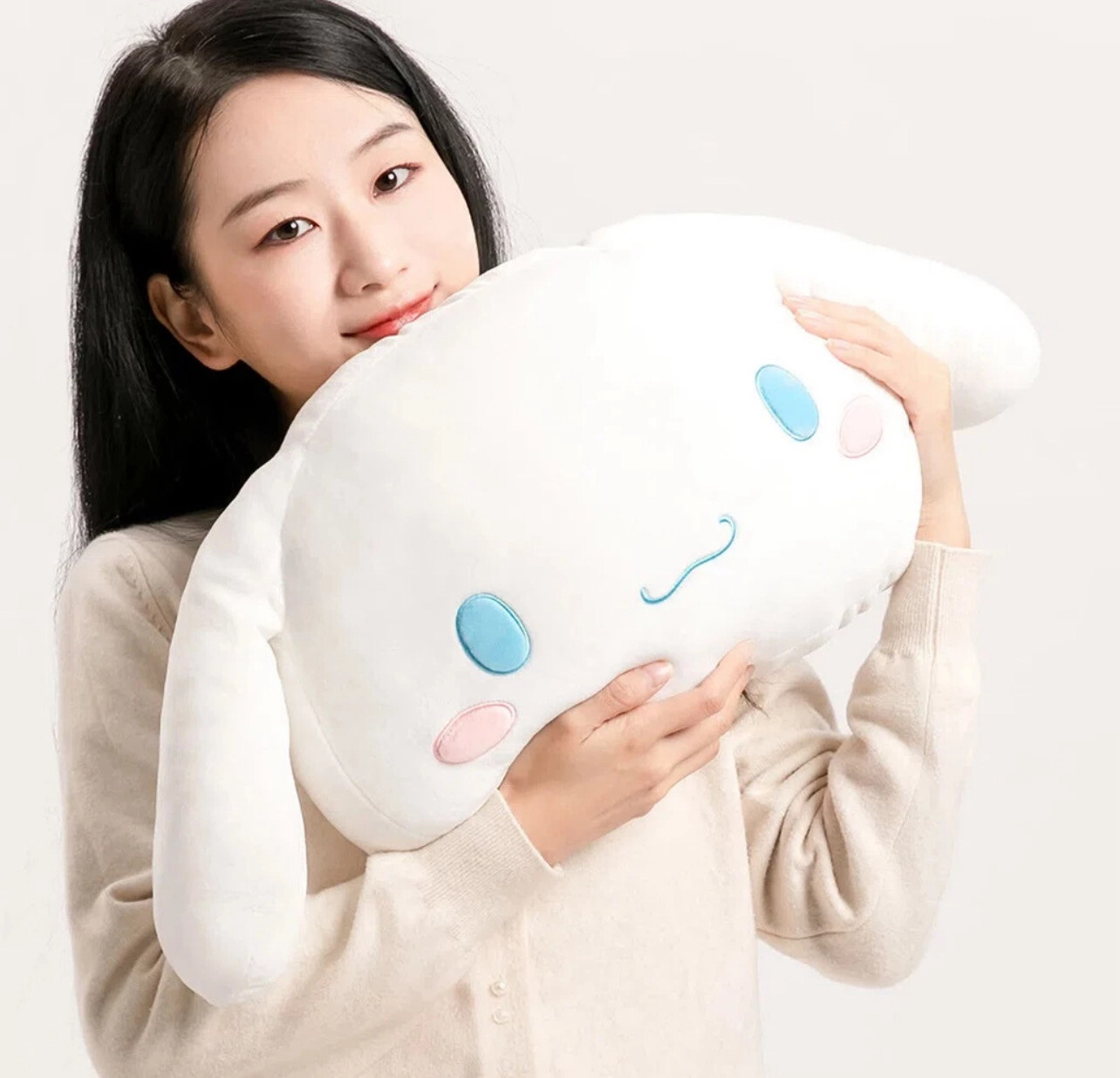 [Ready Stock] 75CM Sanrio Cinnamoro plush toy Cinnamoro big pillow Lovely Back Cushion Large sofa cushion lazy doll decoration bed sleeping pillow birthday gift
