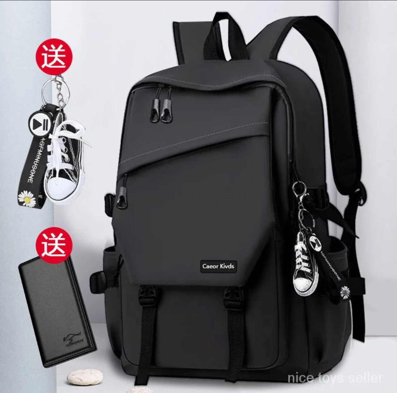 [Ready Stock] Backpack High-Quality Bag School Male College Student ins Street Wear Campus Female Korean Version Simple Versatile Travel Computer