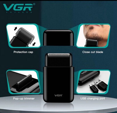 VGR V-390 Professional Electric Shaver Rechargeable Razor for Face Care Beard Trimmer Reciprocating Blade