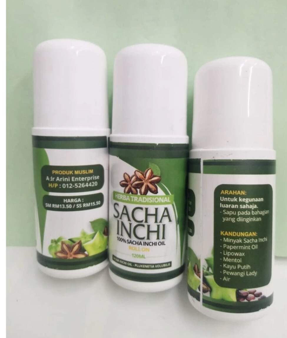 ROLL-ON SACHA INCHI OIL (120ML) 2bottle