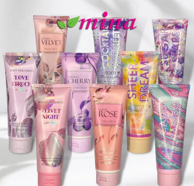🤍 BODY PHILOSOPHY Body Lotion Losyen Badan 236gm Demica Wawa Airee Sugar Gold Victoria Secret Body Cream Moisturizer 2pcs