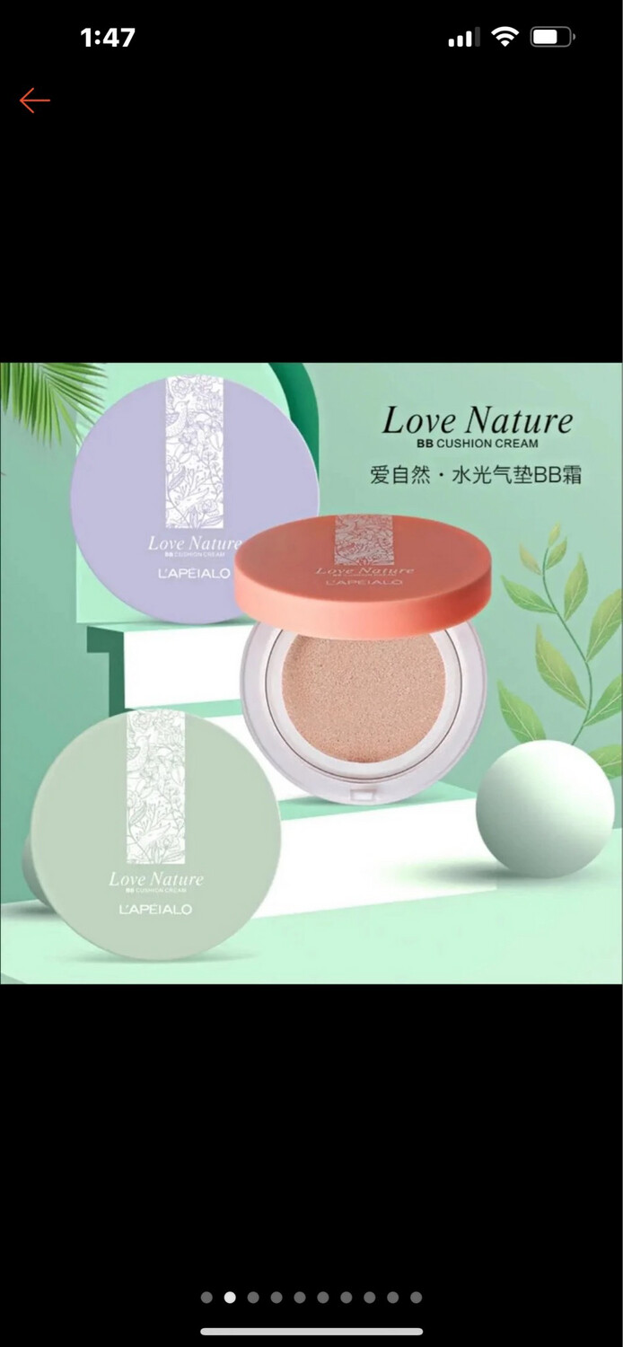 Lameila Waterproof Cushion Foundation Natural Long Lasting Facial Makeup Matte Air Cushion Concealer BB Cream 3pcs