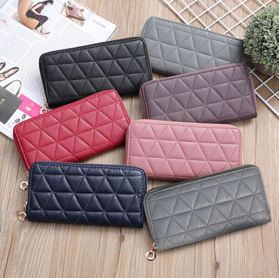 ￼BBD Women&#39;s Embroidery Coin Short Zipper Long Purse WLF171 2pcs