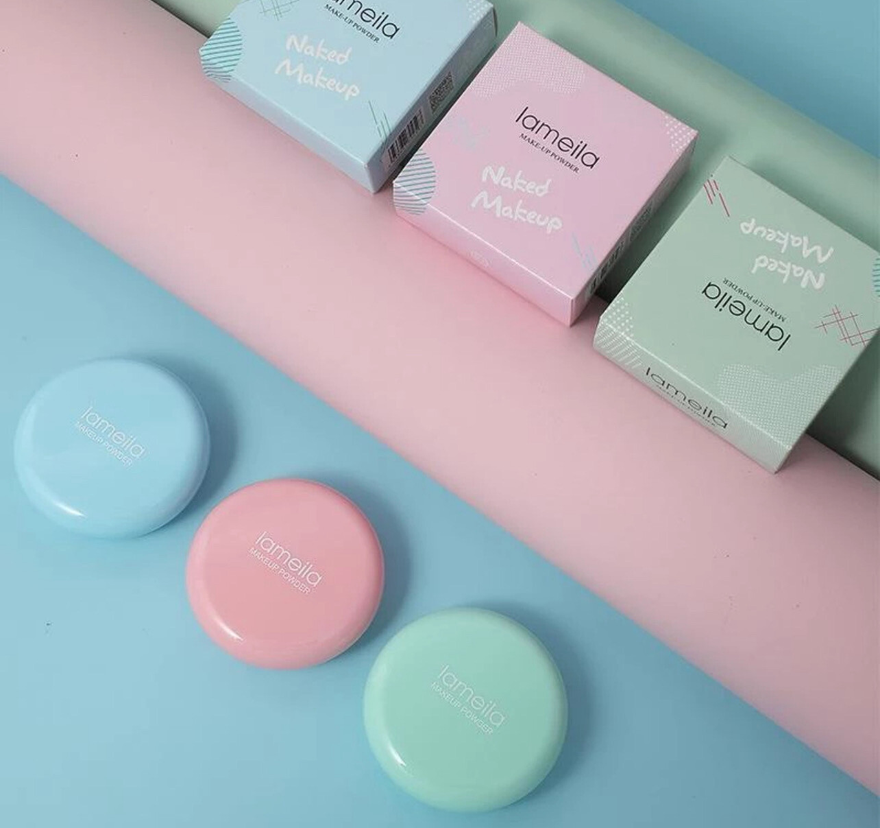 Lamelia flawless setting powder/concealer setting powder/oil control powder/定装粉饼 4pcs