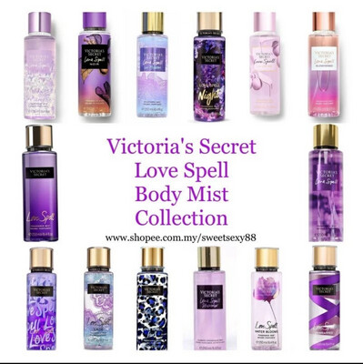 Victoria&#39;s Secret Fragrance Love Spell Body Mist Collection 250ml 1 btl $9.50/ 2btl $15.00