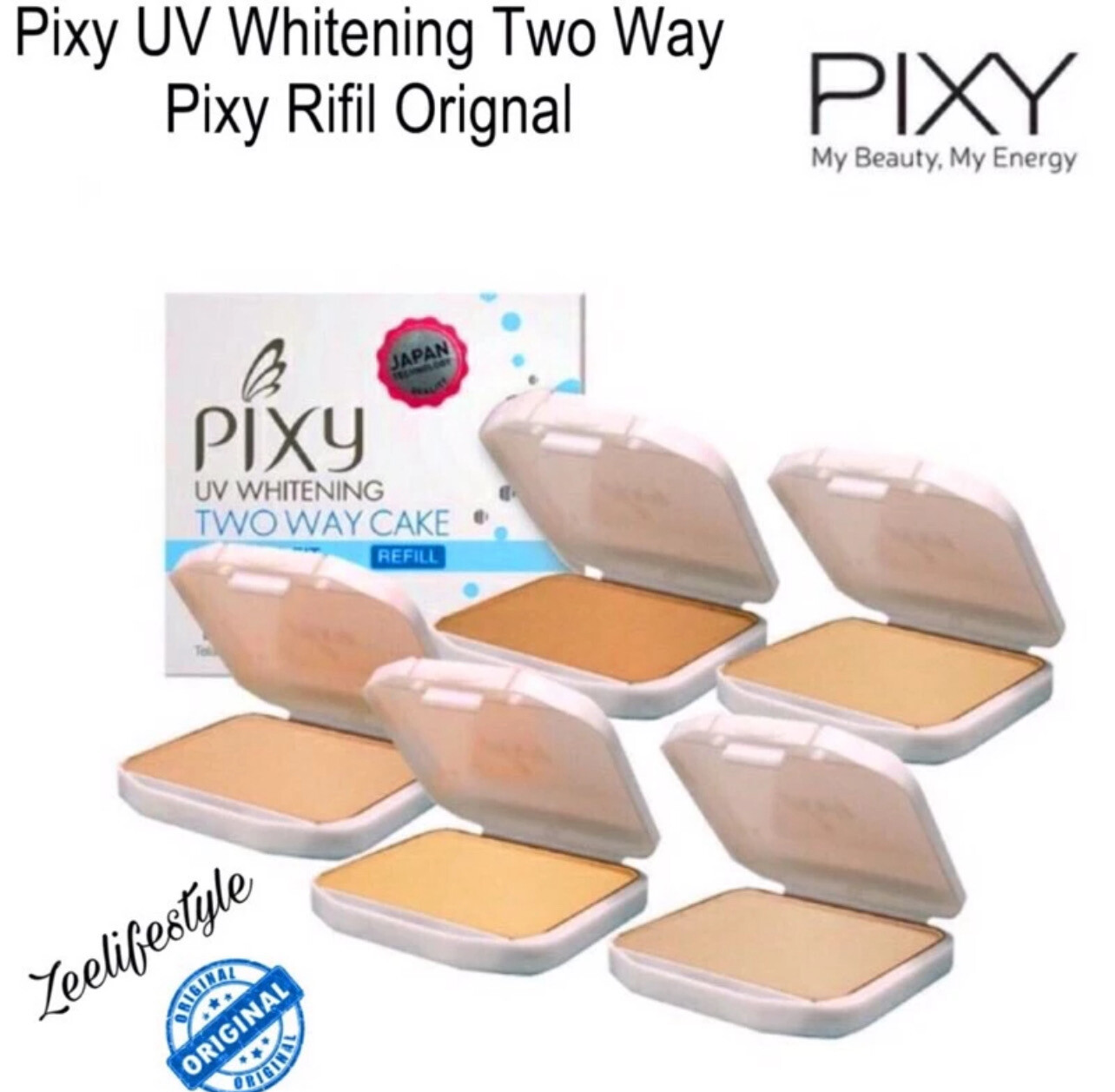 ReadyPixy UV whitening two way cake RefillOrignal JAPAN 3pcs