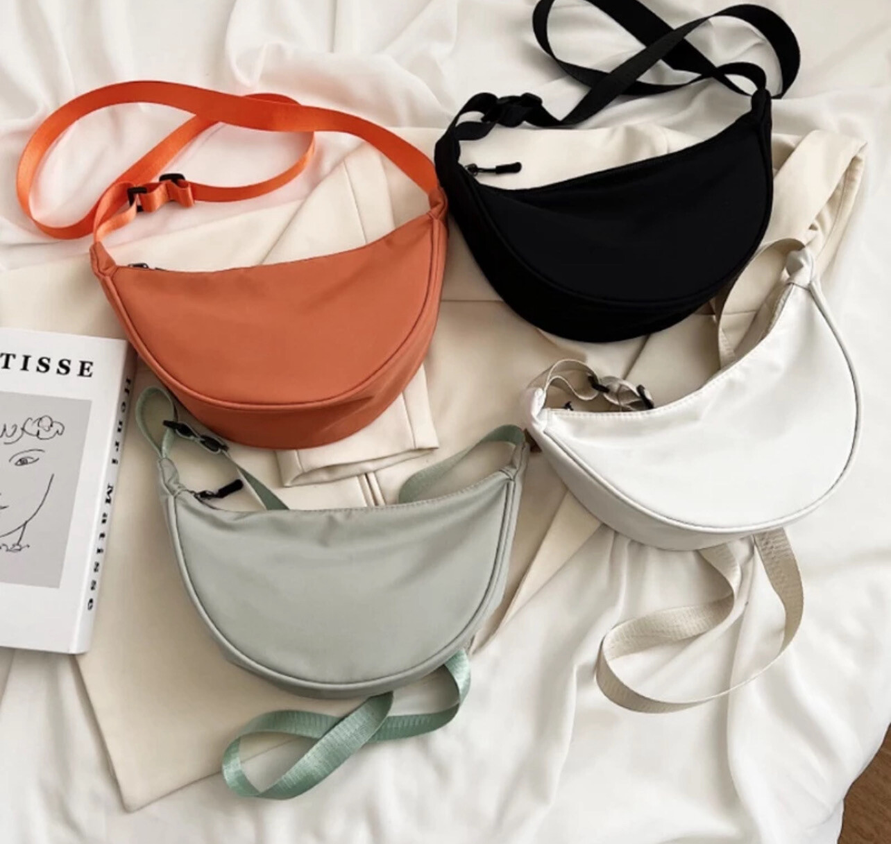 Dumpling Shoulder Bag Uniqlo bag Sling Bag Shoulder Bag Casual Nylon Underarm Crossbody Bag Tote Bag  网红女士包饺子包/背包 3pcs