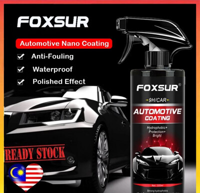FOXSUR Car Coating Nano Ceramic Spray  Fast Car Polish and Wax Spray Paint Luxury Mirror Shiny Crystal Glaze 1set