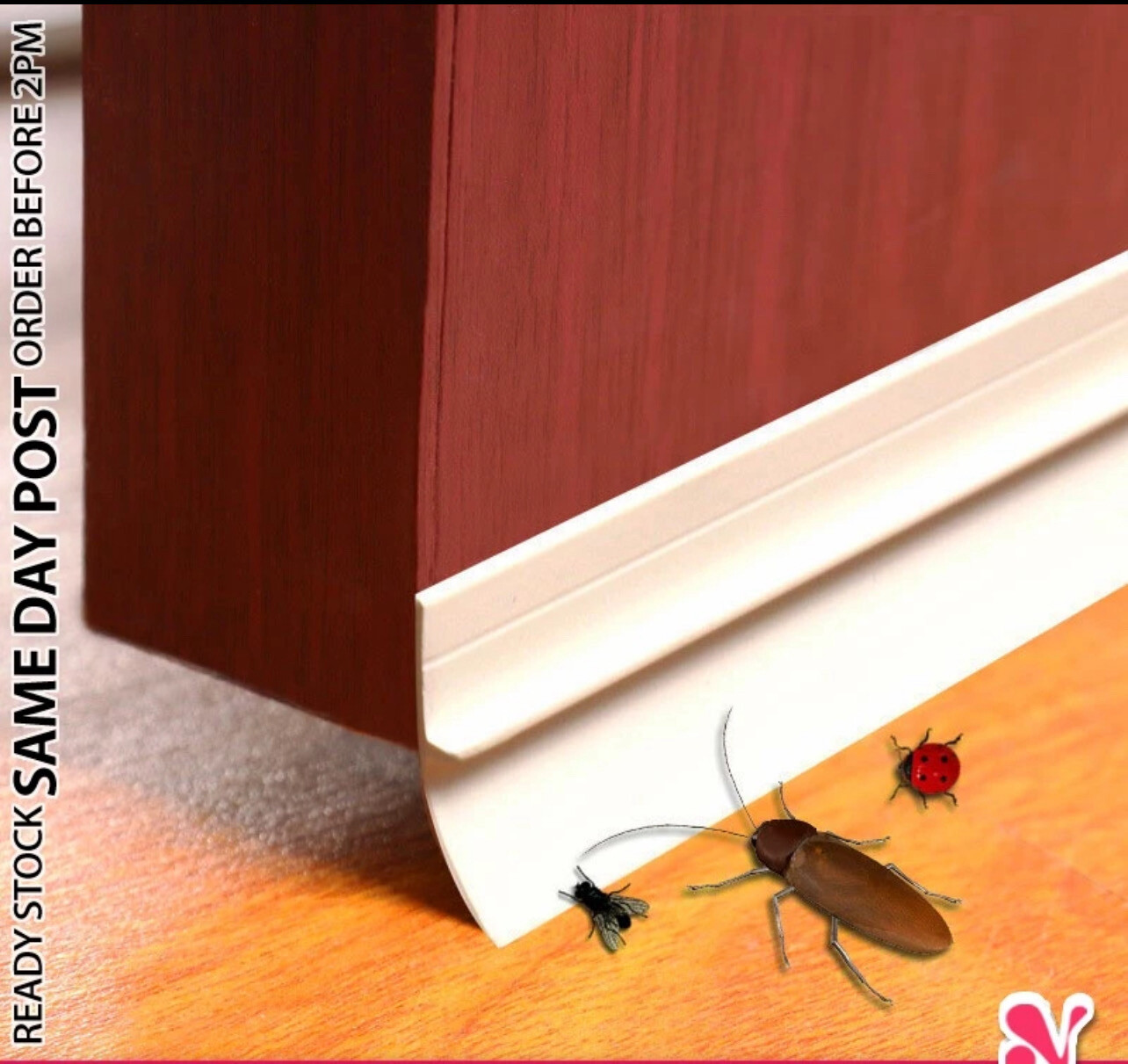 ￼《 𝟭𝗠 𝗟𝗘𝗡𝗚𝗧𝗛 》Self Adhesive Door Bottom Sealing Strip Doors Gap Draft Stopper Weather Strips Penutup Bawah Pintu 门底密封条 6pcs