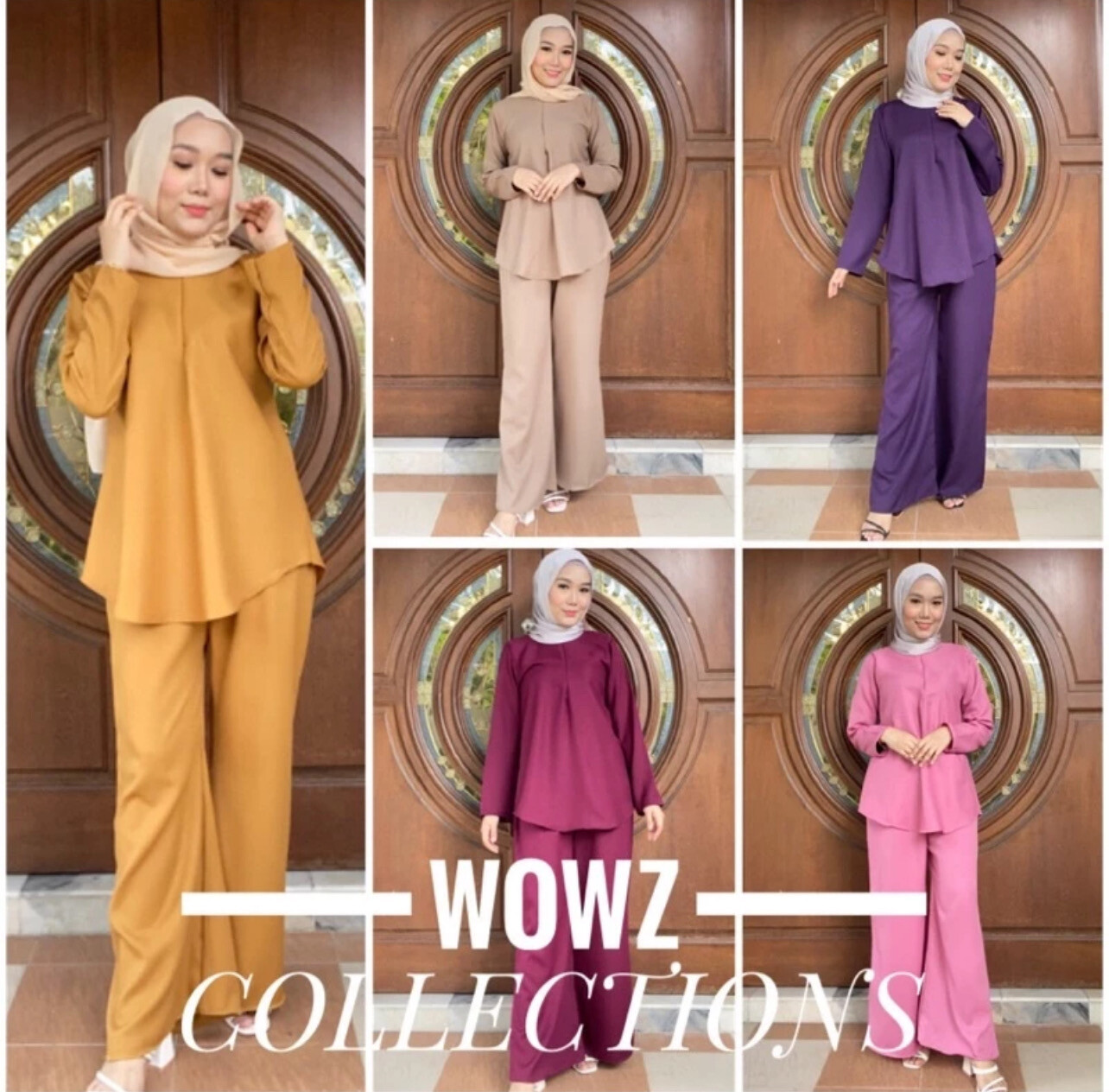 DEEJA SET BLOUSE PALAZO MURAH 1 set (Size S,M,L,XL &amp; 2XL)