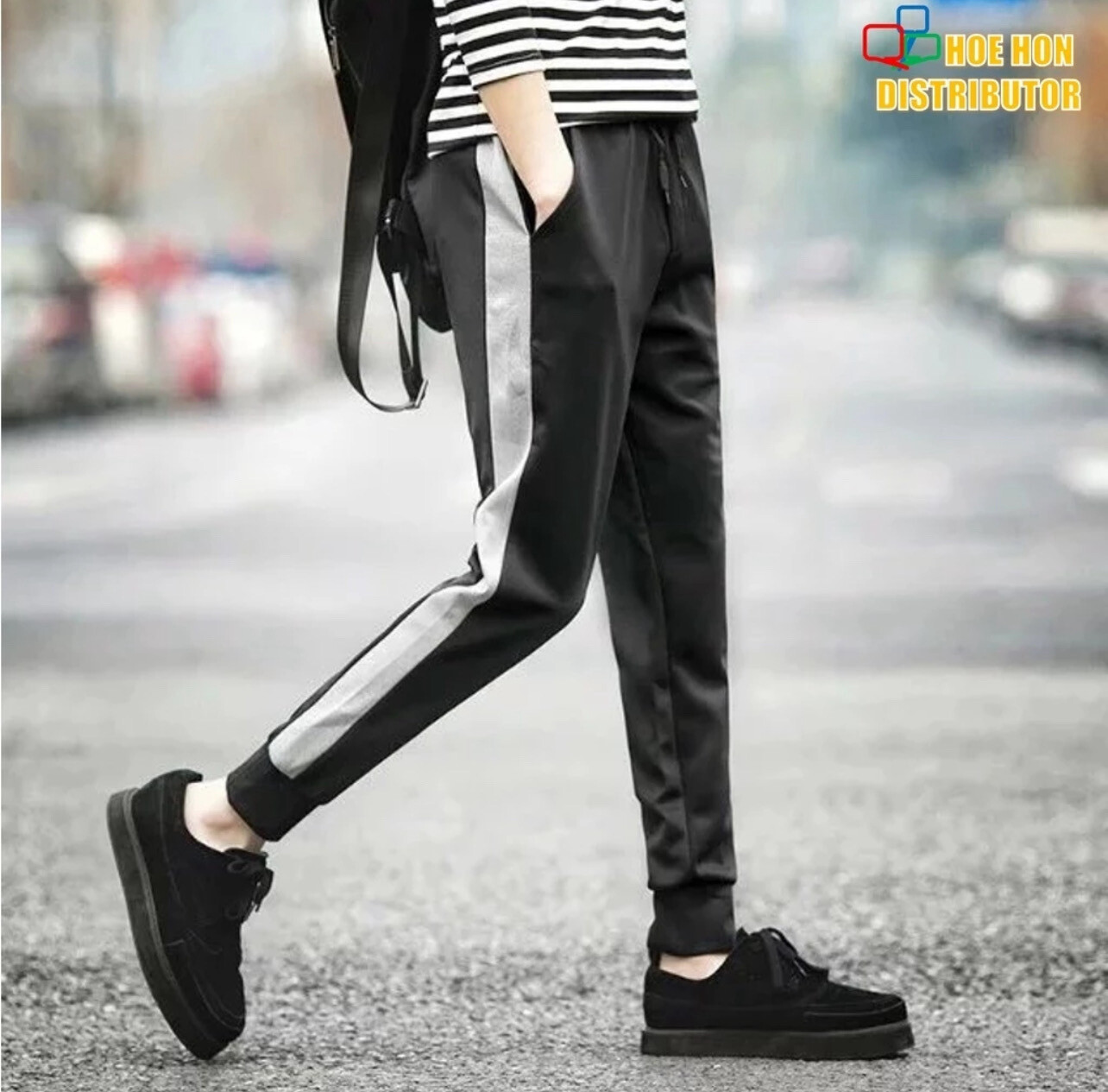Men Basic Cooling Running Gym Football Sport Long Pants Tracksuit Seluar Panjang Lelaki M L XL 2XL 3XL 4XL 5XL LP0245BG 2pcs