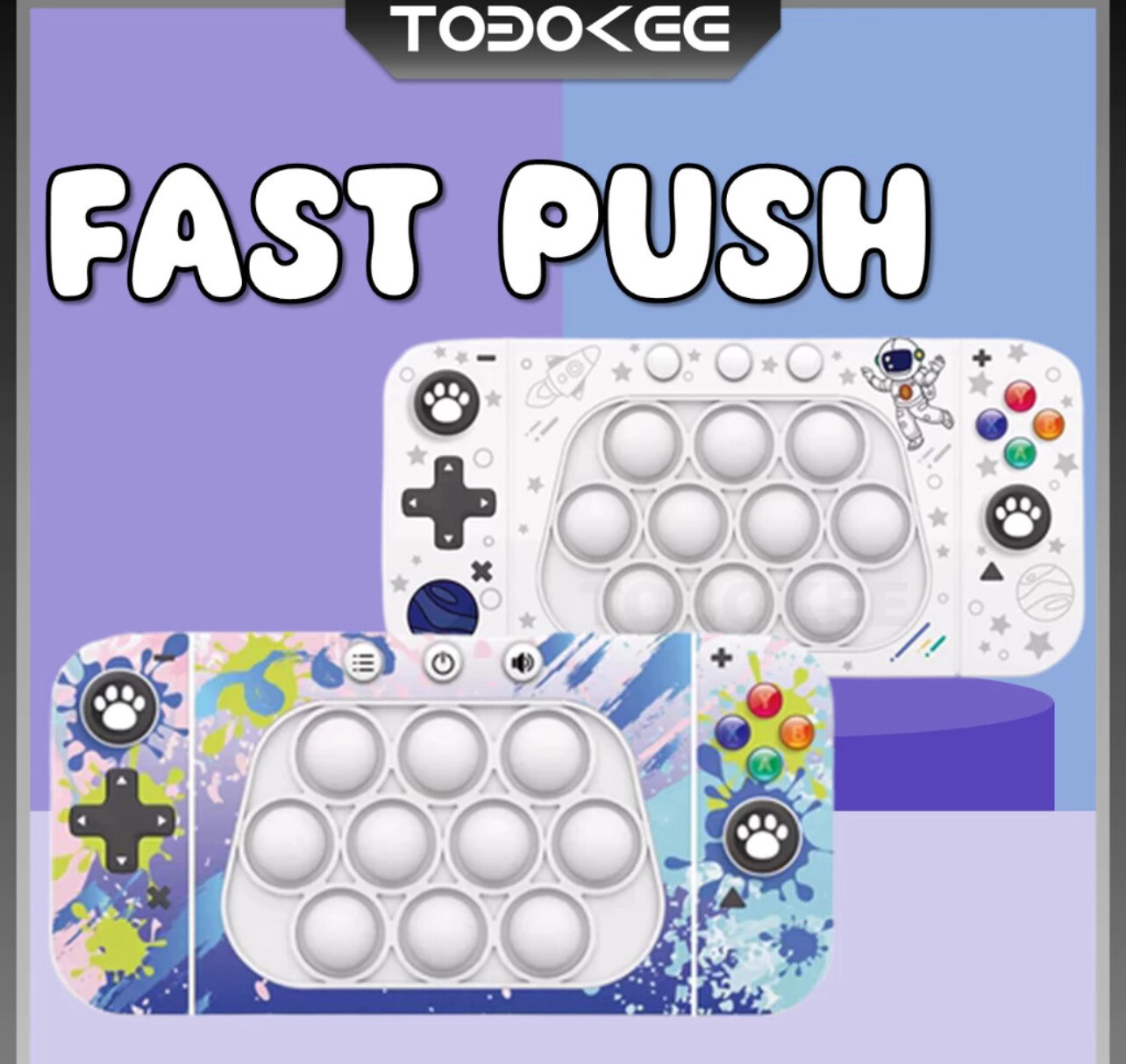 ￼Fast Push Children&#39;s Toy Relax &amp; Decompress 4 Modes To Play Exercise Fingers &amp; Brain Improve The Mamory