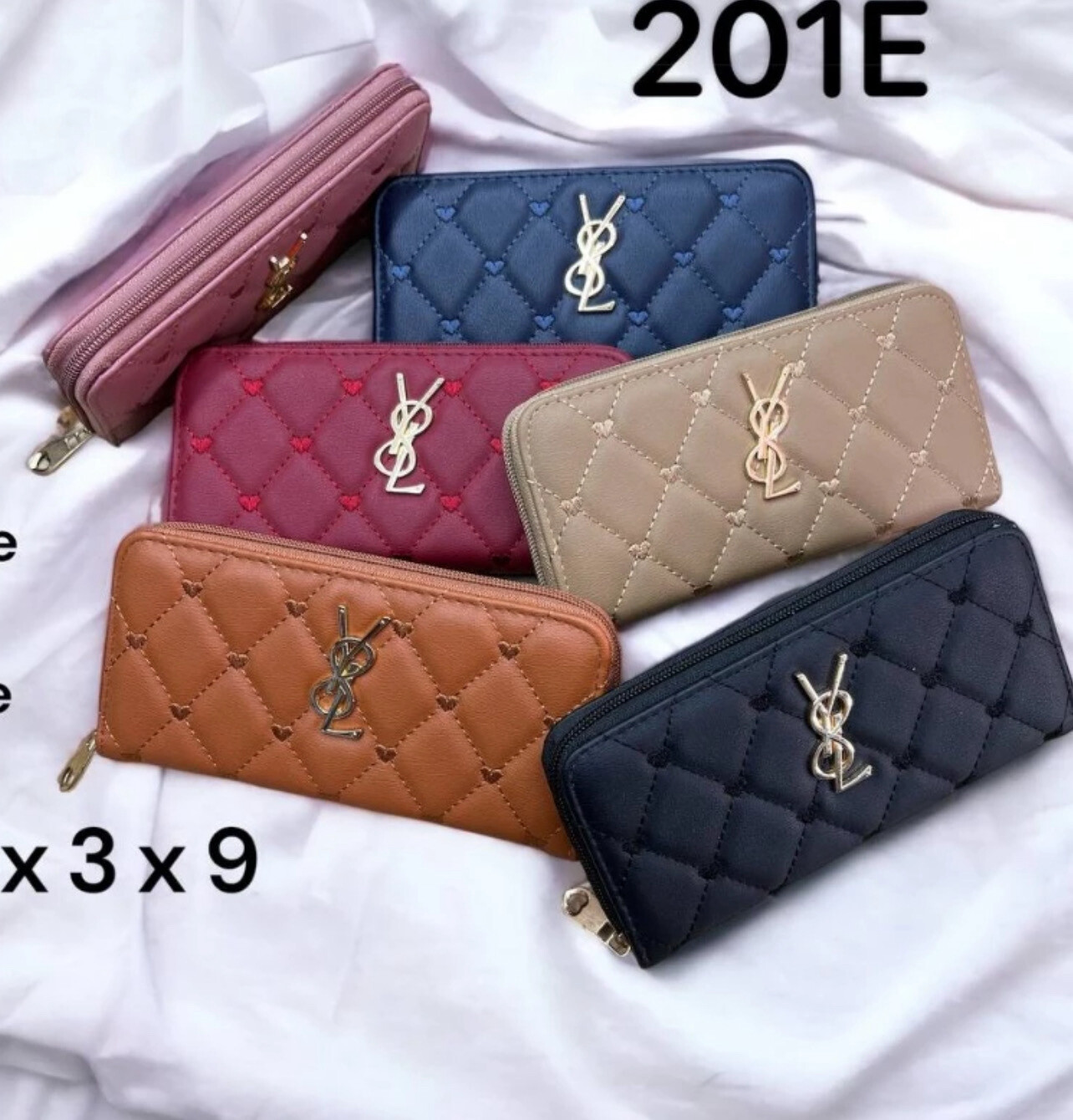 READY STOCK Wallet Fashion Women Purse Dompet Wanita PU Leather Long Wallets Card Holder Large Capacity Double Zipper, Mesti Beli 2pcs $10.00 (💋 Mix Buy)