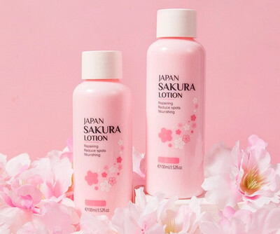 LAIKOU Japan Sakura Lotion Repairing Reduce Spots Nourishing Lotion 100ml 2bottle