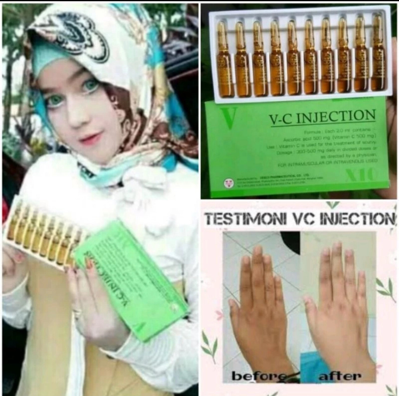 Ready Stock VC serum10ampules × 2 ml - 1set