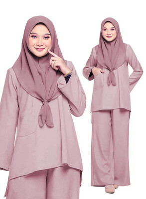 *New Arrival* Best Muslimah Suit Lunaa by KM Fashion (Size: XS, S,M.L,XL,XXL,3XL)