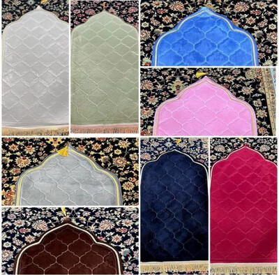 Sejadah Gebu Kubah | Sejadah Hantaran Muslim Karpet - Tebal dan Lembut - Selesa dan Tahan Lama Attire Sejadah Murah